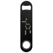 Vanille-vanilline moleculaire chemische formule speed flessenopener (Achterkant)