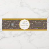 Vanille zeep bruin gouden gele etiket (Enkel label)