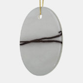 Vanillebonen met suiker keramisch ornament (Links)