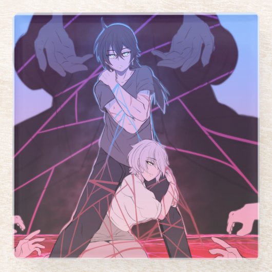 Vanitas Jeanne Onderzetter door KamiSama Glazen Onderzetter (Voorkant)