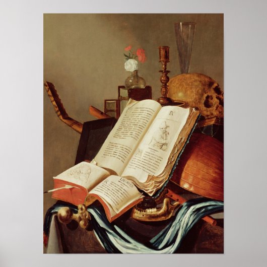 Vanitas stillife poster (Voorkant)