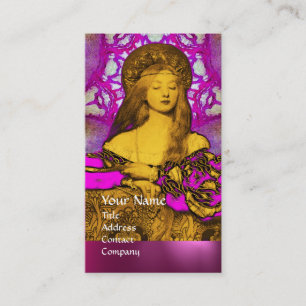 VANITY BEAUTY MODE COSTUME DESIGNER Pink Paars Visitekaartje