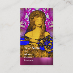 VANITY BEAUTY MODE COSTUME DESIGNER Pink Paars Visitekaartje