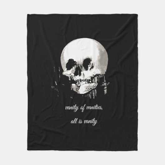 Vanity of Vanities All Is Vanity Ecclesiastes Fleece Deken (Voorkant)