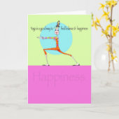 Vanity Yoga Carte du bonheur (Fleur jaune)