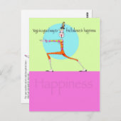 Vanity Yoga Happiness briefkaart (Voorkant / Achterkant)