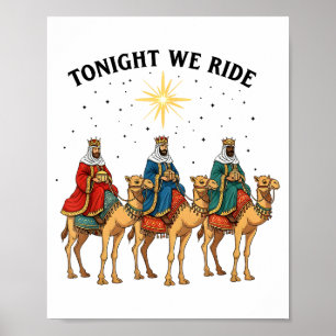 Vannacht rijden we met Kerstmis, 3 grappige wijze Poster