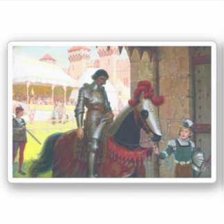 Vanquished, by Edmund Blair Leighton Sticker