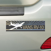 Vans RV-10 Bumpersticker (Op auto)