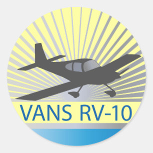 Vans RV-10 Ronde Sticker