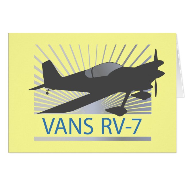 Vans RV-7 Vliegtuig (Voorkant Horizontaal)