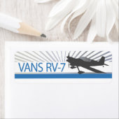 Vans RV-7 Vliegtuig Etiket (Insitu)