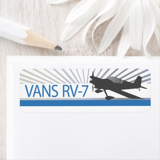 Vans RV-7 Vliegtuig Etiket (Insitu)