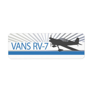 Vans RV-7 Vliegtuig Etiket