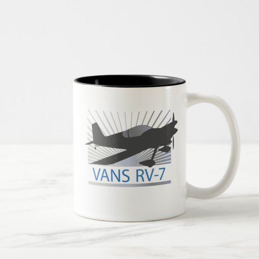 Vans RV-7-vliegtuig Tweekleurige Koffiemok (Rechts)