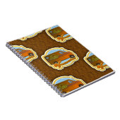 Vantacular, fantastisch Van Shag Pattern Notitieboek (Rechterzijde)