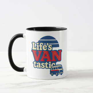 VanTastic Red Cream Blue Edition voor het leven Mok