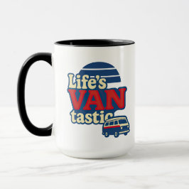 VanTastic Red Cream Blue Edition voor het leven Mok