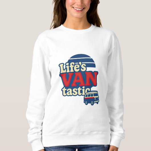 VanTastic Red Cream Blue Edition voor het leven Trui (Voorkant)