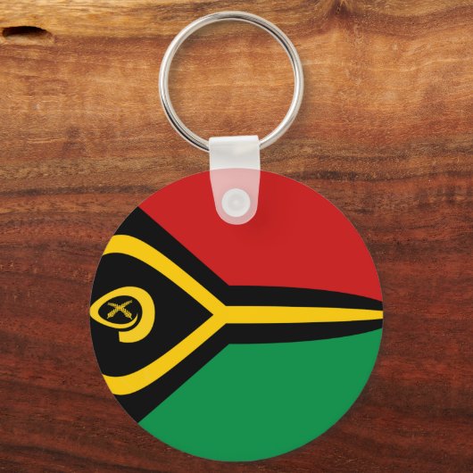 Vanuatu Fisheye Flag Sleutelhanger (Voorkant)