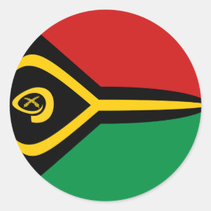 Vanuatu Fisheye Vlag Sticker