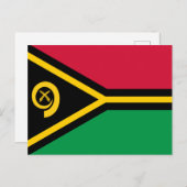 Vanuatu Flag Briefkaart (Voorkant / Achterkant)