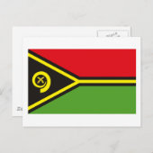 Vanuatu Flag Briefkaart (Voorkant / Achterkant)