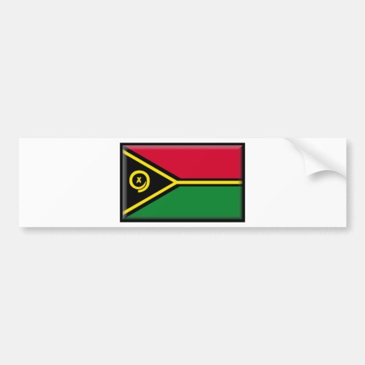 Vanuatu Flag Bumpersticker (Voorkant)