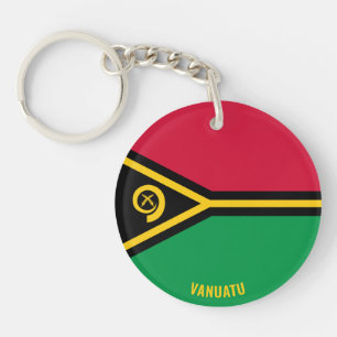 Vanuatu Flag Charming Patriotic Sleutelhanger
