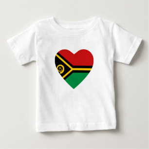 Vanuatu Flag Hart T-shirt