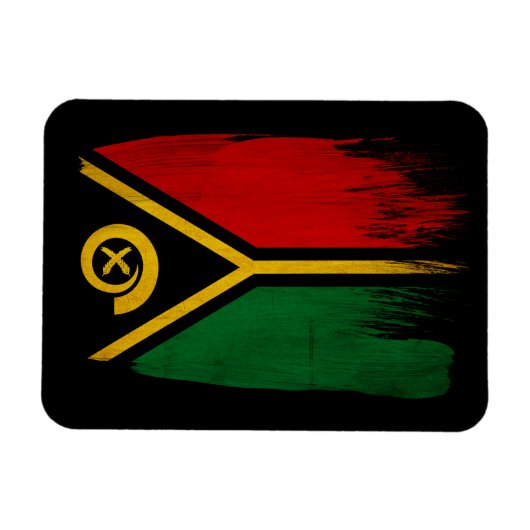Vanuatu Flag Magneet (Horizontaal)