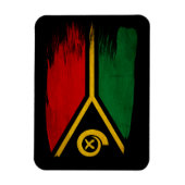 Vanuatu Flag Magneet (Verticaal)