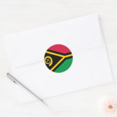 Vanuatu Flag Ronde Sticker (Envelop)