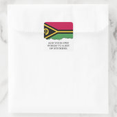 Vanuatu Flag Vierkante Sticker (Tas)