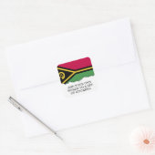 Vanuatu Flag Vierkante Sticker (Envelop)