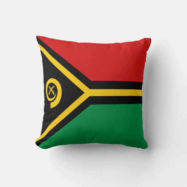 Vanuatu Flag x Flag Pillow Kussen (Voorkant)