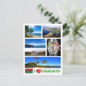 Vanuatu - I Love - Briefkaart (Staand voorkant)
