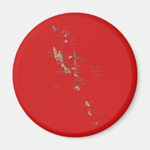 Vanuatu Kaart Magneet