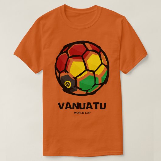 Vanuatu Land Vlag T-shirt (Design voorkant)