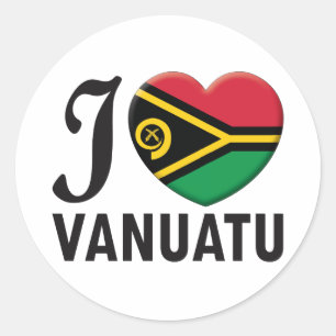 Vanuatu Love Ronde Sticker