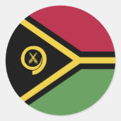 Vanuatu Ronde Sticker (Voorkant)