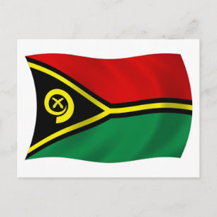 Vanuatu Vlag Ansichtkaart Briefkaart