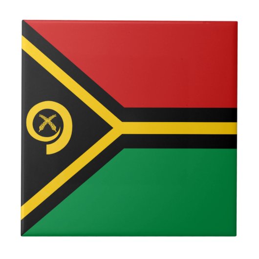 Vanuatu Vlag Keramische Tegels Tegeltje (Voorkant)