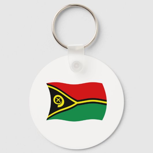 Vanuatu Vlag Sleutelhanger (Voorkant)