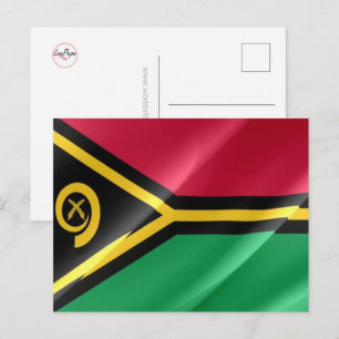 Vanuatu - Waving Flag - Briefkaart