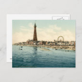 Vanuit Central Pier, Blackpool, Engeland Briefkaart (Voorkant / Achterkant)