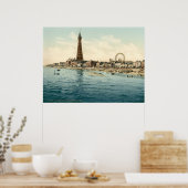 Vanuit Central Pier, Blackpool, Engeland Poster (Keuken)
