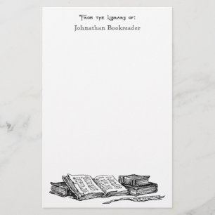 Vanuit de bibliotheek van de Oude Stationery van d Briefpapier