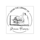 Vanuit de bibliotheek van het Kute Sawn Book Rubberstempel (Afrduk)