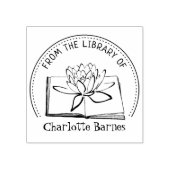 Vanuit de bibliotheek van Lotus Book Rubberstempel (Afrduk)